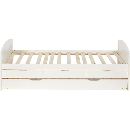 3S. x Home - Lit tiroir enfant Blanc - Sommiers Et Lits Design