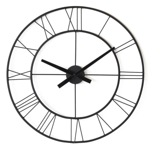 3S. x Home - Horloge ronde noire - Horloges Design