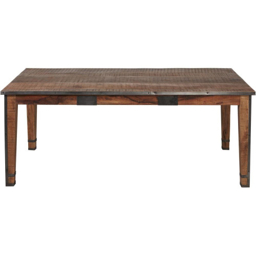 3S. x Home - Table de repas en bois de mango et métal - Table Salle A Manger Design