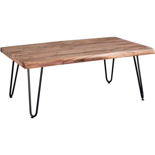 3S. x Home - Table basse plateau bois beige  - Table Basse Design