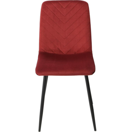3S. x Home - Lod de 4 chaises en velours rose - Chaise Et Tabouret Et Banc Design