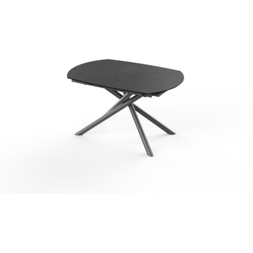 3S. x Home - Table de repas plateau ovale marron - Table Salle A Manger Design