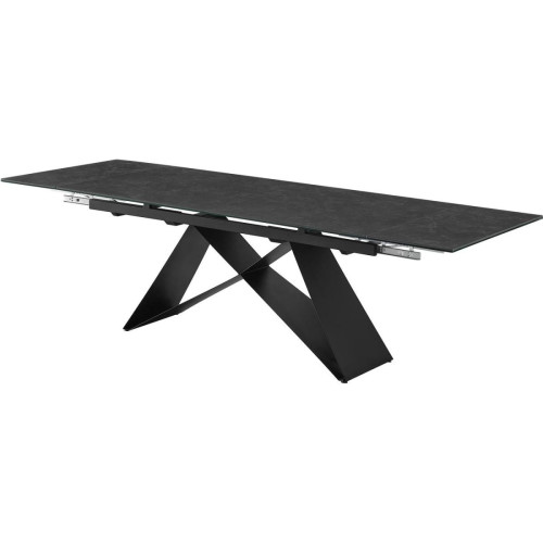3S. x Home - Table de repas céramique grise - Table Salle A Manger Design