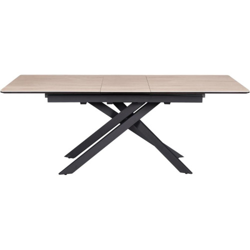 3S. x Home - Table de repas extensible Marron  - Table Salle A Manger Design