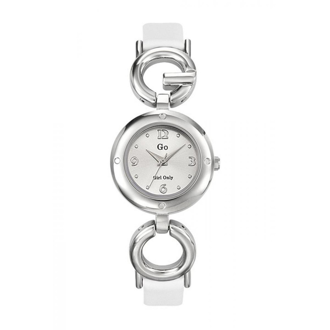 Montre Go Girl Only 697391 - Montre Acier Cuir Blanche Go Girl Only Montres