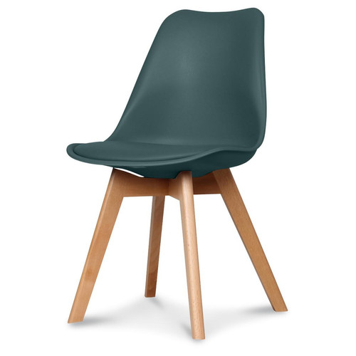 3S. x Home - Chaise Design Style Scandinave Bleu Foncé HADES - Chaise Design