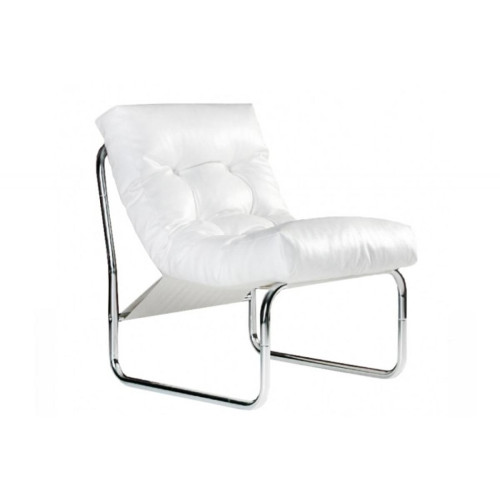 3S. x Home - Fauteuil Design Capitonné Blanc NACA - Sélection meuble & déco Intemporel