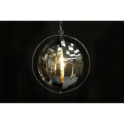 Lampe suspension Lamelle métal inox 3S. x Home