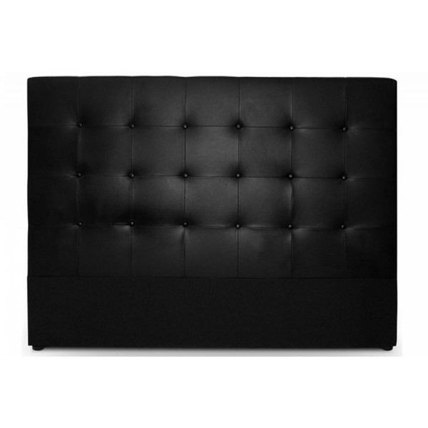 Tête de lit capitonnée 140 cm Cocoon noir Noir 3S. x Home Meuble & Déco