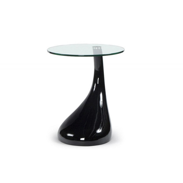 Table d'Appoint Design Snoopy Noir Transparent 3S. x Home Meuble & Déco
