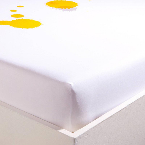 3S. x Collection (Nos Imprimés) - Drap-housse coton PLOUF - Multicolore - Draps housse blanc