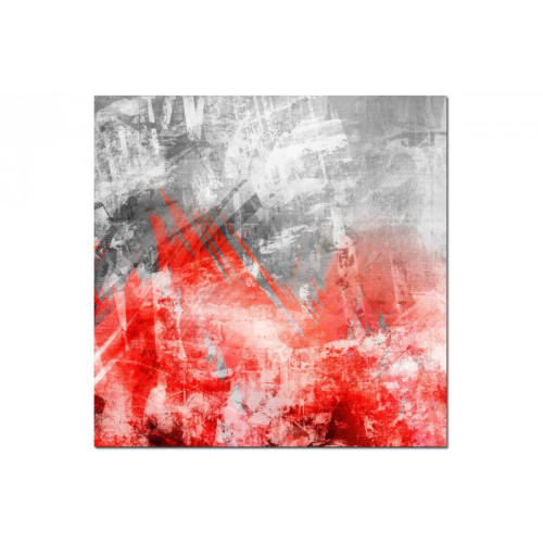 3S. x Home - Tableau Abstrait Ton Rouge Phoenix 60X60 cm - Tableau, toile