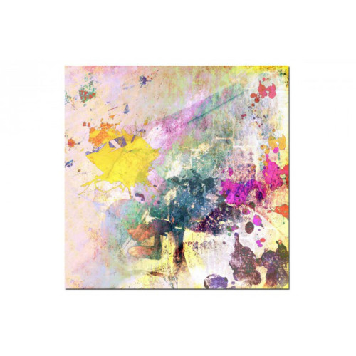 3S. x Home - Tableau Abstrait Ton Multicolore Maelo 50X50 cm - La Déco Design