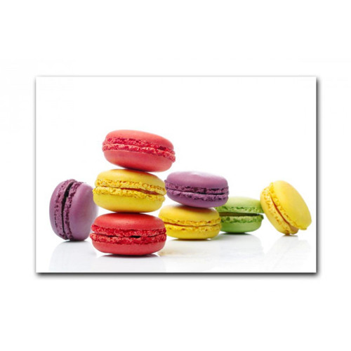 Tableau Gourmand Macarons Epicurien L.80 x H.55 cm Multicolore 3S. x Home Meuble & Déco