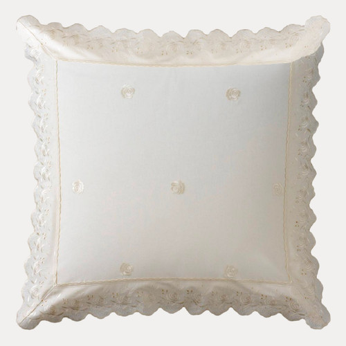 3S. x Collection (Nos Imprimés) - Taie d'oreiller polycoton BRODERIE - Crème - Promos linge de lit