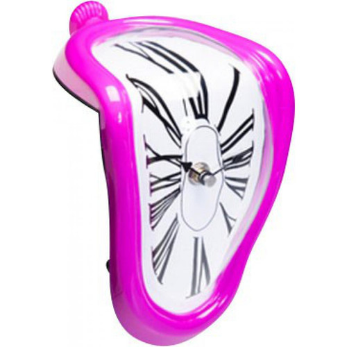Kare Design - Horloge de Table Déformée Rose - Sélection meuble & déco Intemporel