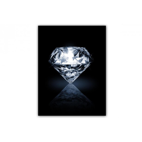 3S. x Home - Tableau Romantique Solitaire Diamant L.55 x H.80 cm - Tableau, toile