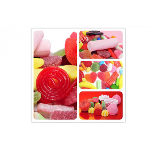 3S. x Home - Tableau Gourmand Bonbons Acidulés et Colorés 50X50 cm - Mobilier Deco