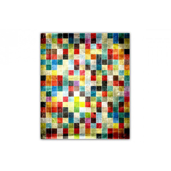Tableau Abstrait Multicolore  Pi x el L.55 x H.80 cm NADIA Multicolore 3S. x Home Meuble & Déco