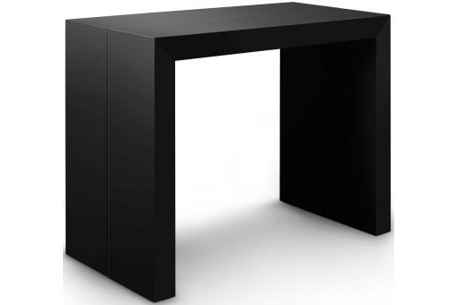 3S. x Home - Table Console Extensible Noir carbone 250cm CHICAGO - Console Design