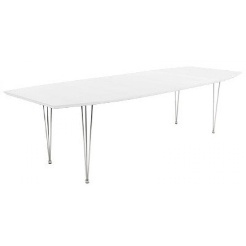 3S. x Home - Table à Manger blanche ELLA - Table Salle A Manger Design