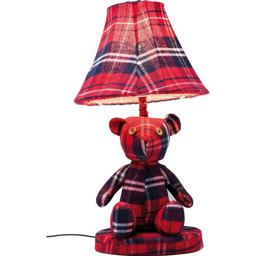Kare Design - Lampe de table rouge en polyester Renée - Lampe Design à poser