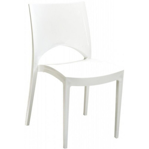 3S. x Home - Chaise Design Blanche VENISE - Collection Contemporaine Meuble Deco Design