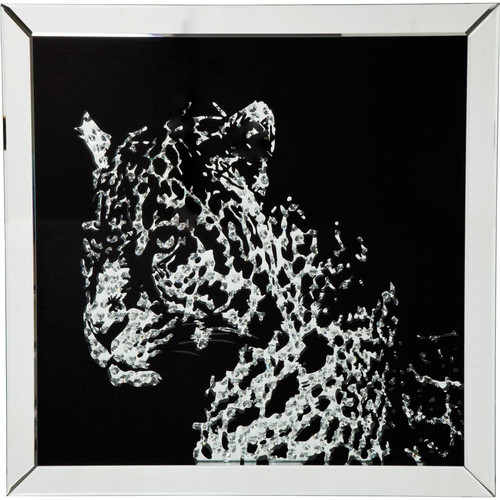 Kare Design - Tableau Frame Mirror Leopard - Collection ethnique meuble deco