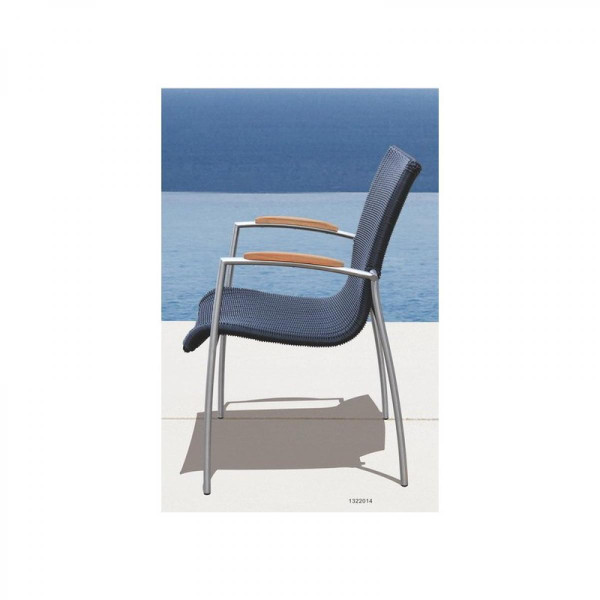 Table et chaises marrons en teck Adèle 3S. x Home