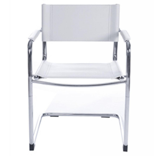 Chaise Blanche en métal RICCIO Blanc 3S. x Home Meuble & Déco