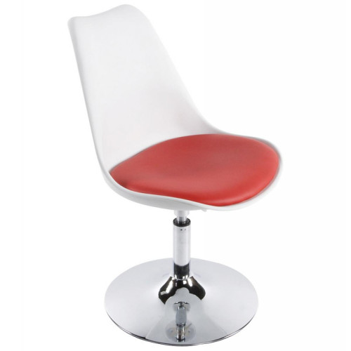Chaise Blanche avec Assise Rouge MELANIE Blanc 3S. x Home Meuble & Déco