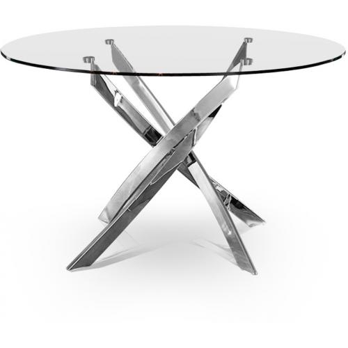 3S. x Home - Table Croisade Chrome - Table Salle A Manger Design