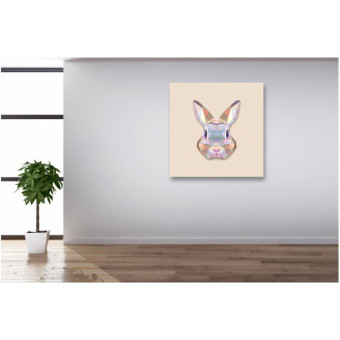 Tableau Animaux Lapin 50X50