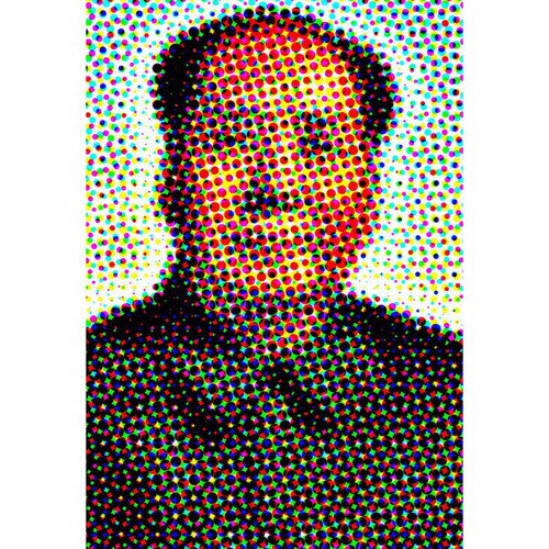 Tableau Retro Multicolore Portrait Mao Etoiles 80x55 Multicolore 3S. x Home Meuble & Déco