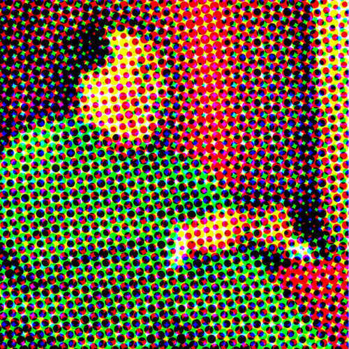 3S. x Home - Tableau Retro Multicolore Mao En Costume Vert 50X50 - Tableau, toile
