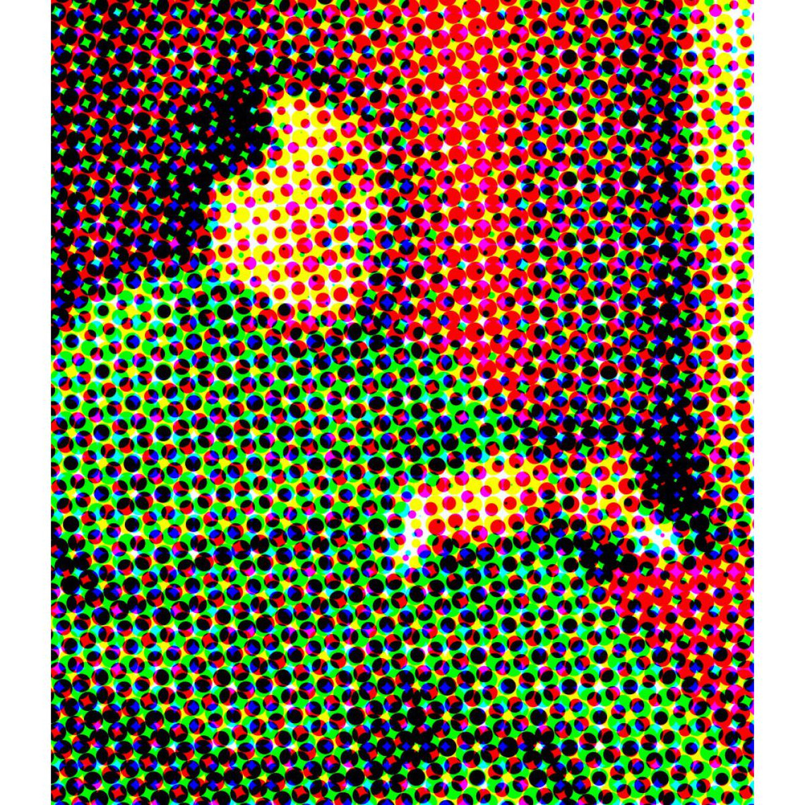 Tableau Retro Multicolore Mao En Costume Vert 80X80