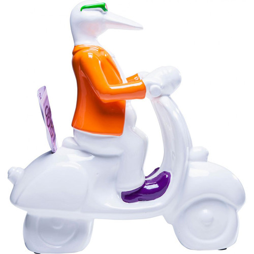 Kare Design - Tirelire Mr Duck On Scooter - Kare Design