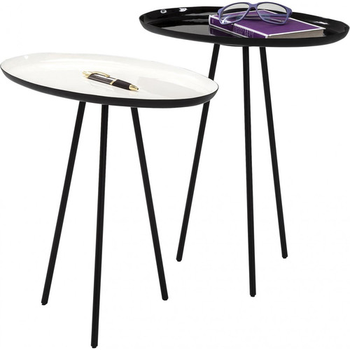 Kare Design - Set de 2 Tables d'appoint Uovo - Table basse