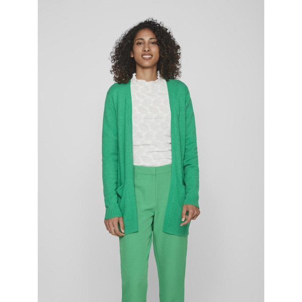 Cardigan col fendu  vert en viscose Trix Vila Mode femme
