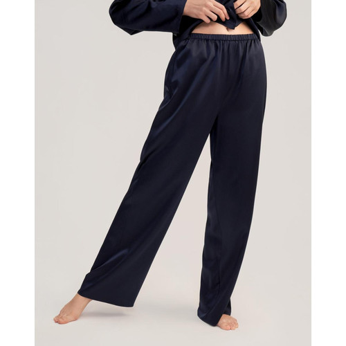 Jasmine Pyjama à enfiler en soie bleu marine Ensembles et pyjamas femme
