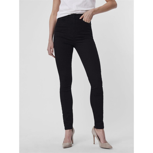 Vero Moda - Jean skinny taille extra haute noir - Toute la mode