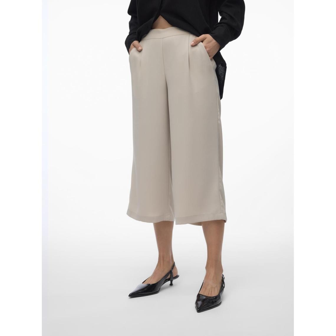 Jupe culotte taille moyenne gris Trix