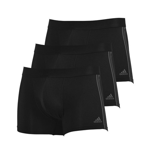 Adidas Underwear - Lot de 3 boxers homme Active Flex Coton 3 Stripes Adidas - Caleçon / Boxer homme