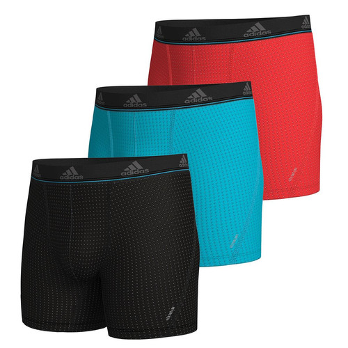 Adidas Underwear - Lot de 3 boxers long homme Micro Mesh Adidas - Caleçon / Boxer homme