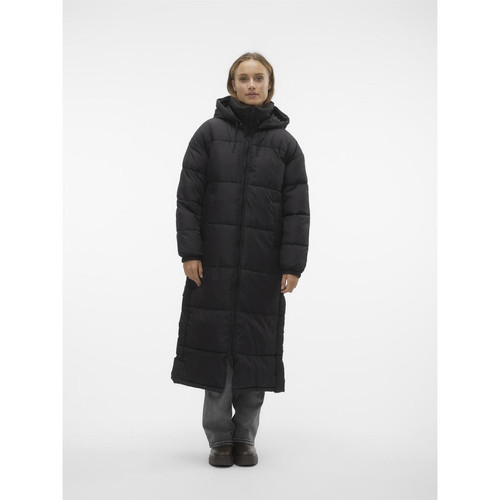 Vero Moda - Manteau capuche avec cordon de serrage noir Blair - Manteaux femme noir