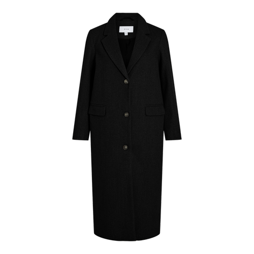Manteau col italien noir Vale Vila Mode femme