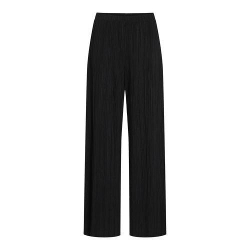 Vila - Pantalon à jambe large noir Vale - Nouveautés pantalons femme