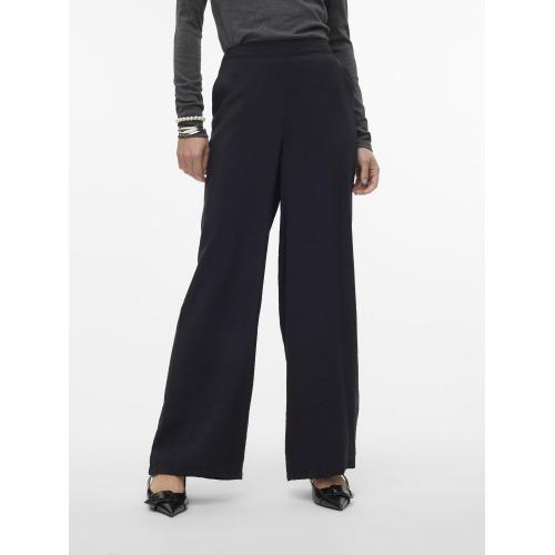 Vero Moda - Pantalon à jambe large taille haute noir - Nouveautés La mode