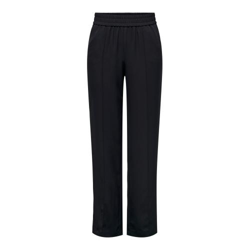 Only - Pantalon à jambe large taille haute noir - Nouveautés pantalons femme