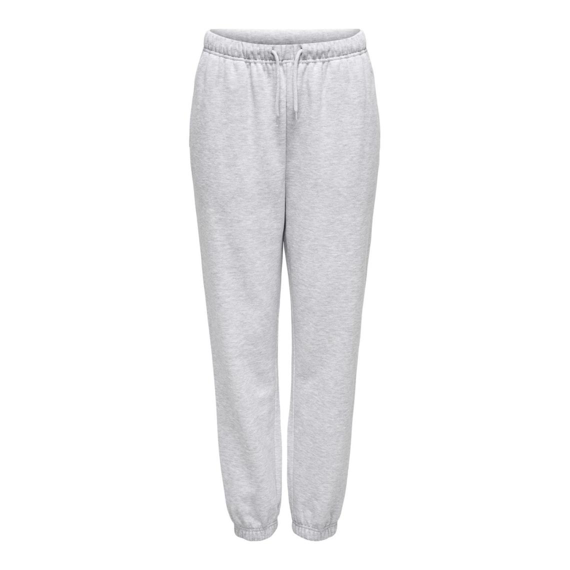 Pantalon de survêtement gris clair en coton Kai